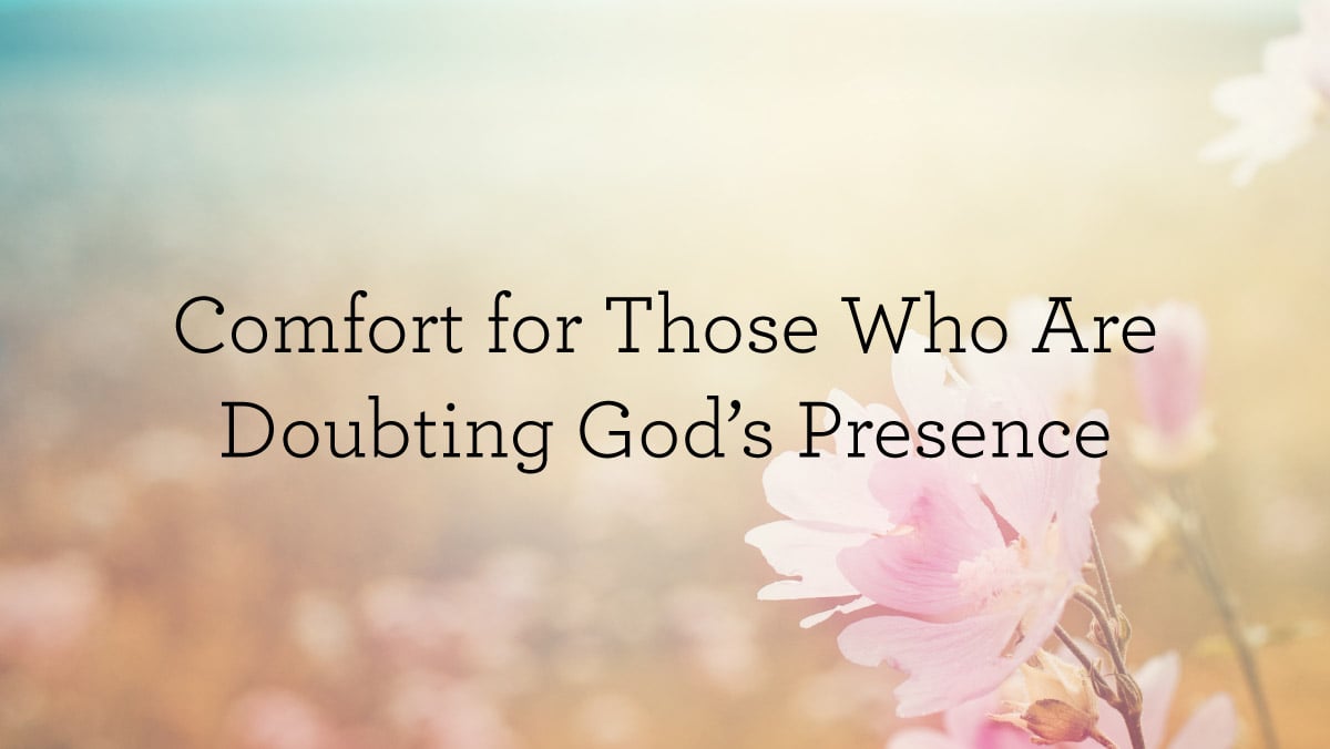 Convenience for Those Who Are Doubting God’s Presence